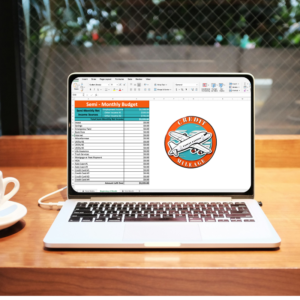 Simple and Effective Budget Planner Excel on Laptop